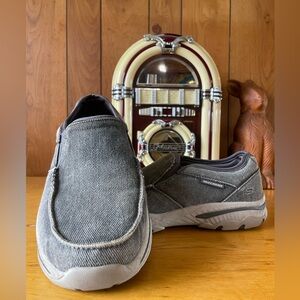 Skechers Men's Charcoal Slip-On Loafers